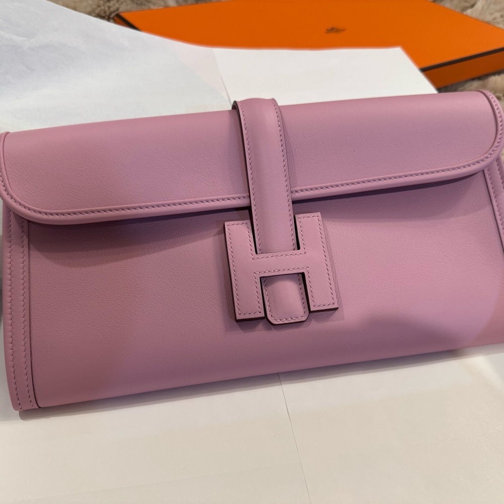 Hermes Jige Elan 29 Mauve Sylvestre Brand New in Box